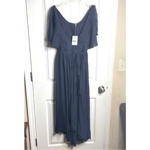 Dark blue boho dress. Brand new with tags!
